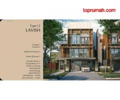 Rumah 3 lantai tipe 12 cluster Enchante Residence BSD city cluster termewah di serpong