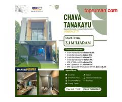 Rumah Modern Keren Full Furnished, Cluster Chava Tanakayu BSD City