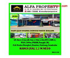 Dijual Ruko Sungai Raya Dalam Kota Pontianak