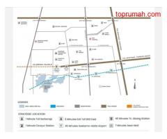 Rumah akses tol dan stasiun di dalam perumahan Giantara serpong city