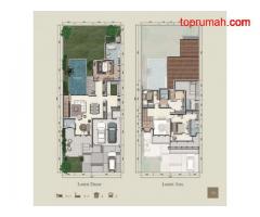 Rumah 2lt Luas 12x30 360m2 Type 4+1KT di Cluster Whitsand Greenwich BSD City Tangerang