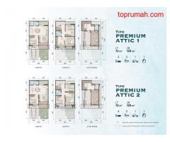 Leonora Rumah Attic Furnished di Gading Serpong